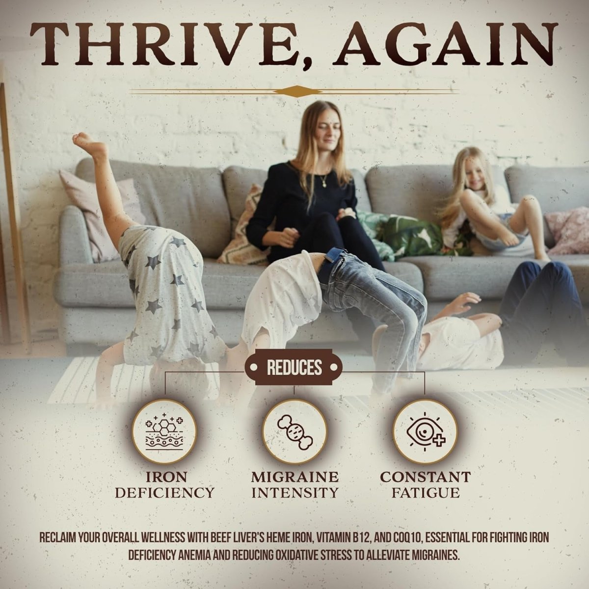 Grass Fed Beef Liver Capsules, 180 Freeze Dried Liver Pills (3000 Mg) - Suppviv