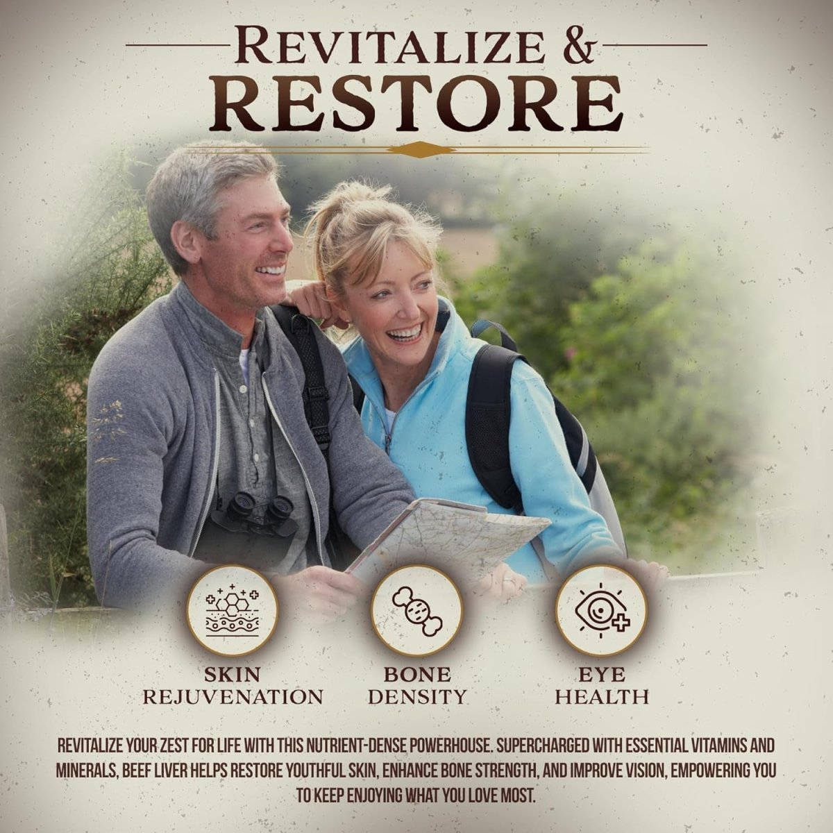 Grass Fed Beef Liver Capsules, 180 Freeze Dried Liver Pills (3000 Mg) - Suppviv