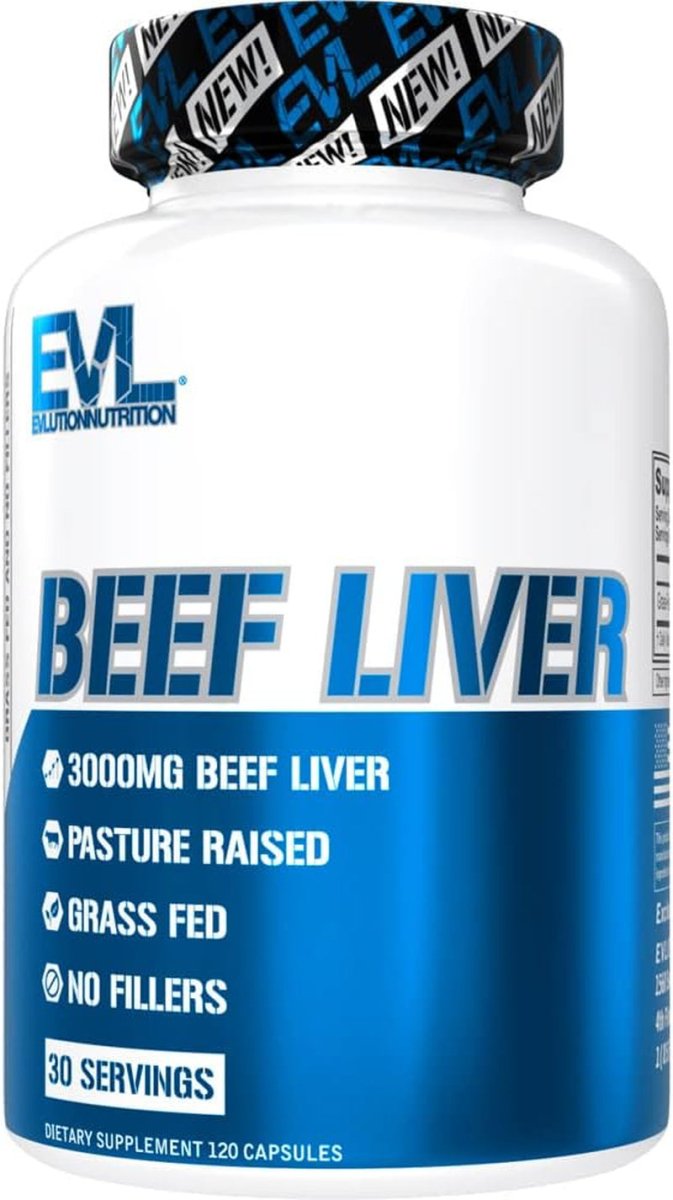 Grass Fed Beef Liver Capsules - Pasture Raised Desiccated 3000Mg (30 Servings) - Suppviv