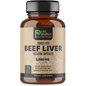 Grass Fed Beef Liver Capsules Supports Energy Production, Aids Full Body Wellness - Suppviv