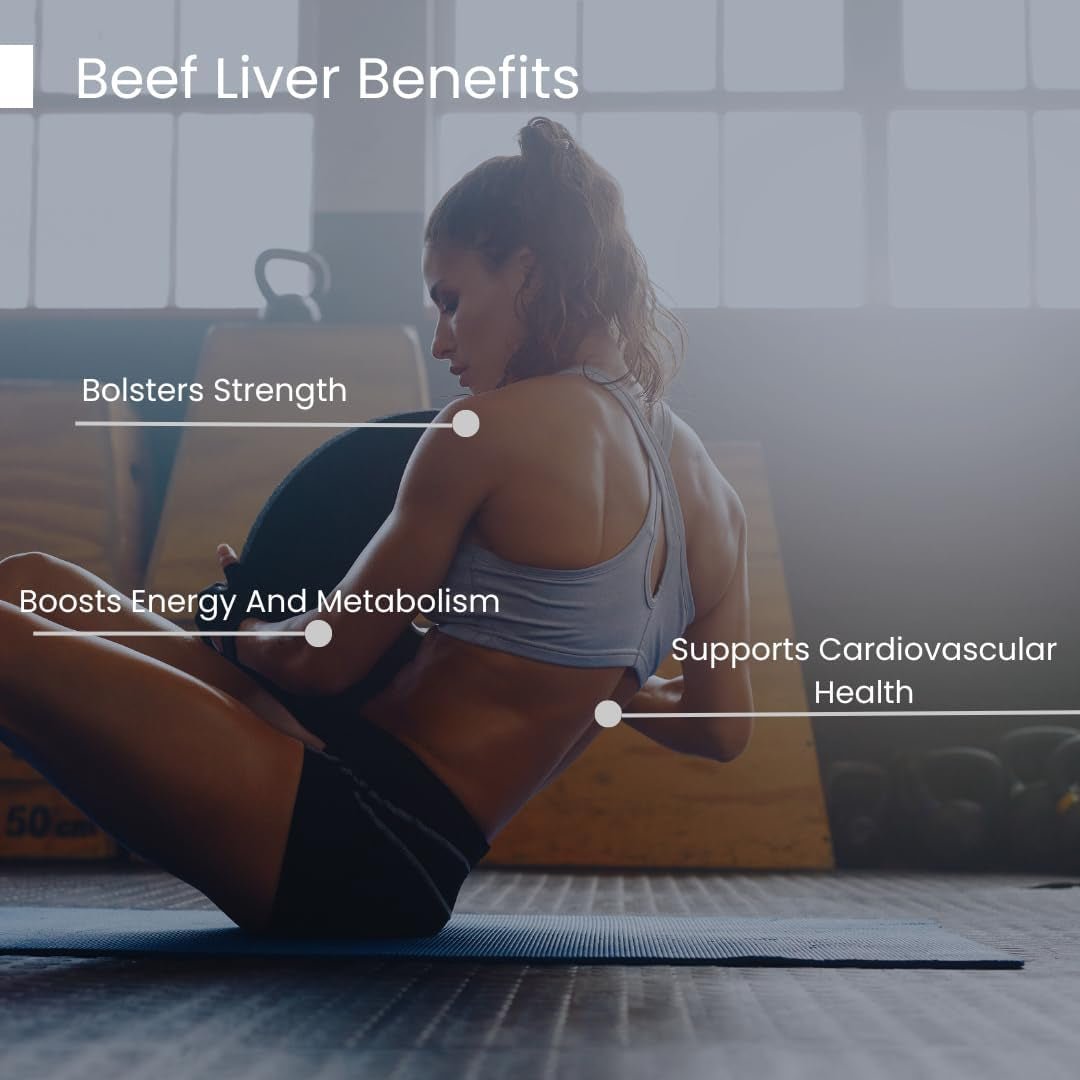 Grass Fed Beef Liver Capsules Supports Energy Production, Aids Full Body Wellness - Suppviv