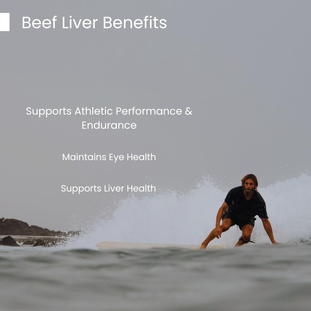 Grass Fed Beef Liver Capsules Supports Energy Production, Aids Full Body Wellness - Suppviv