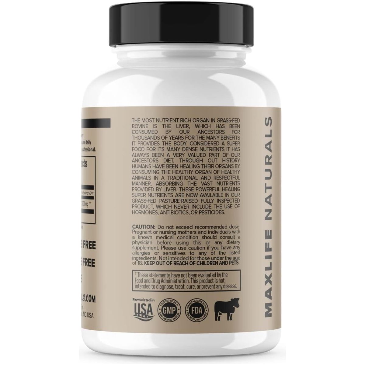Grass Fed Beef Liver (Desiccated) 3200Mg - Beef Liver Supplement - Suppviv