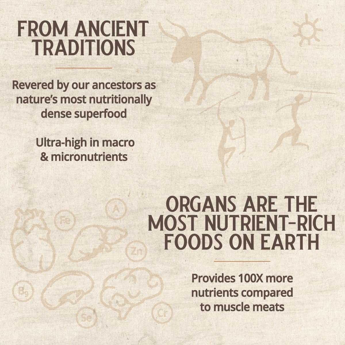 Grass Fed Beef Liver from New Zealand - Freeze Dried 3000Mg (30 Servings) - Suppviv