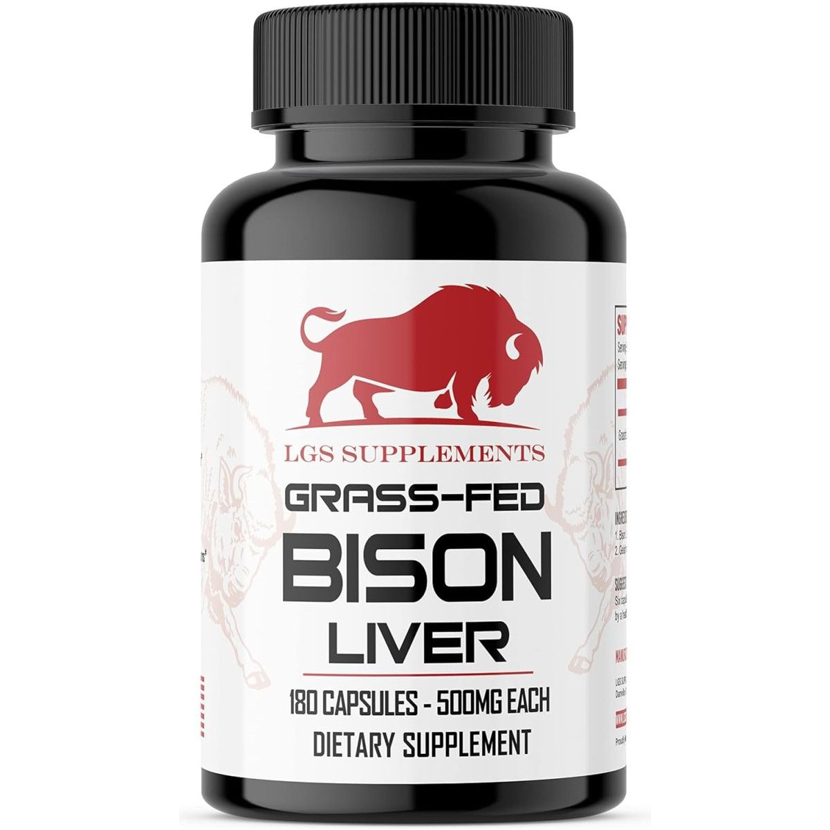 Grass Fed Bison Liver Capsules - Liver Health Supplement, 3000Mg - Suppviv
