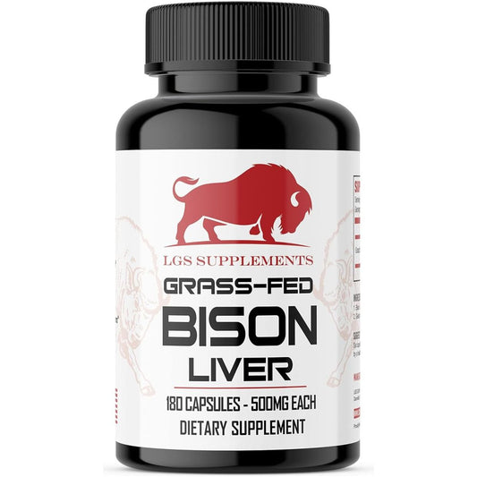 Grass Fed Bison Liver Capsules - Liver Health Supplement, 3000Mg - Suppviv