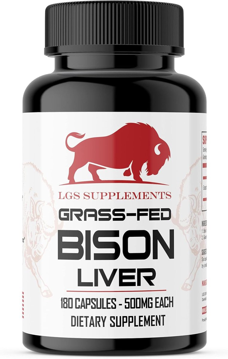 Grass Fed Bison Liver Capsules - Liver Health Supplement, 3000Mg - Suppviv