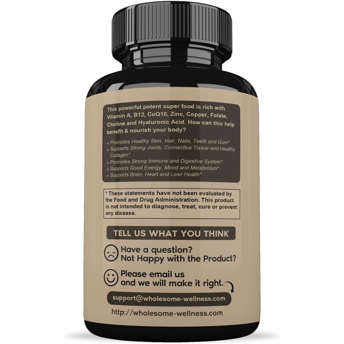 Grass Fed Desiccated Beef Liver Capsules 180 Pills 750Mg - Suppviv