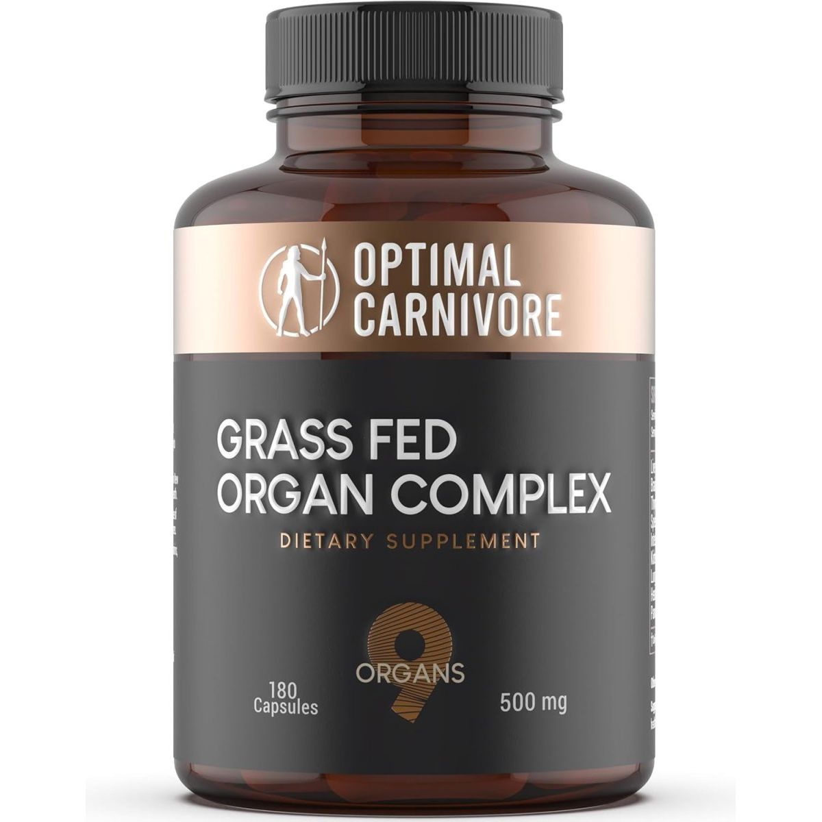 Grass Fed Organ Complex - 9 Organs - Beef Liver, Brain, Thymus, Lung, Gallbladder - Suppviv