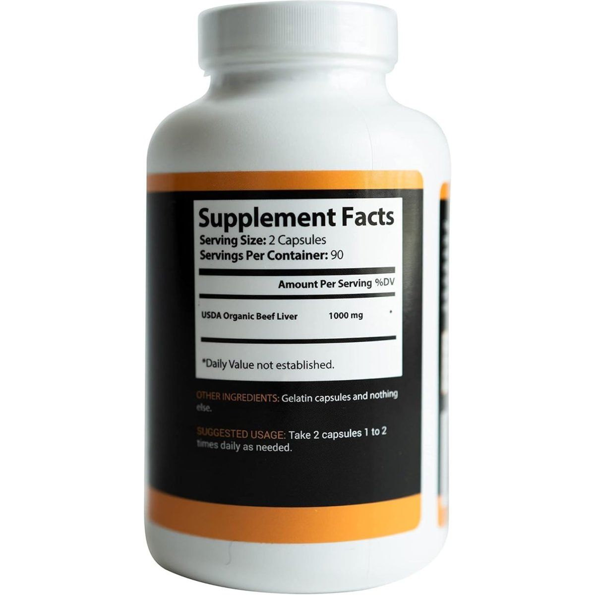 Grass Fed Organic Beef Liver 180 Capsule 1 PACK - Suppviv