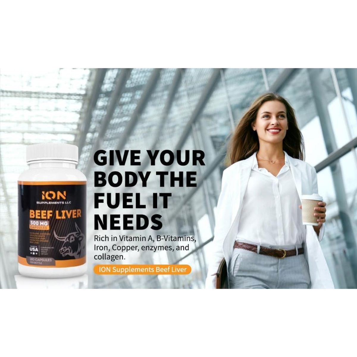 Grass Fed Organic Beef Liver 180 Capsule 1 PACK - Suppviv