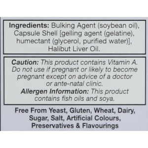 Halibut Liver Oil - 90 Capsules - Suppviv