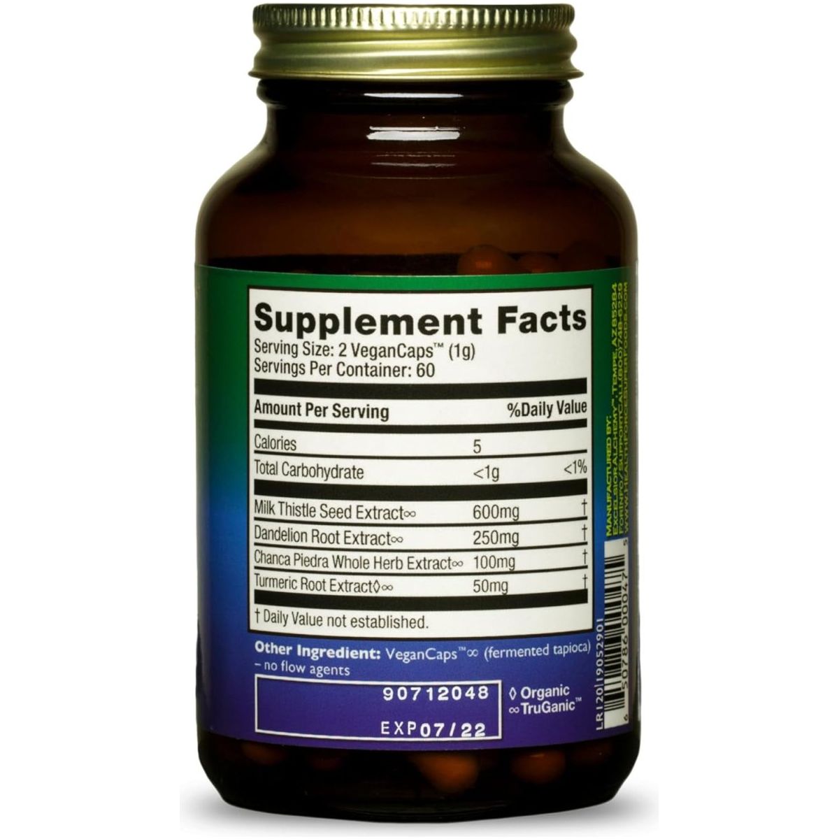 Healthforce Superfoods Liver Rescue - Natural Liver Cleanse (120 Capsules) - Suppviv