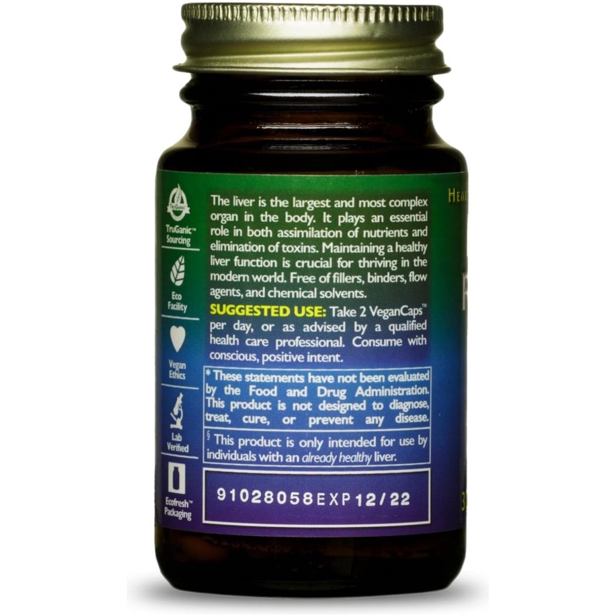 Healthforce Superfoods Liver Rescue - Natural Liver Cleanse - 30 Capsules - Suppviv