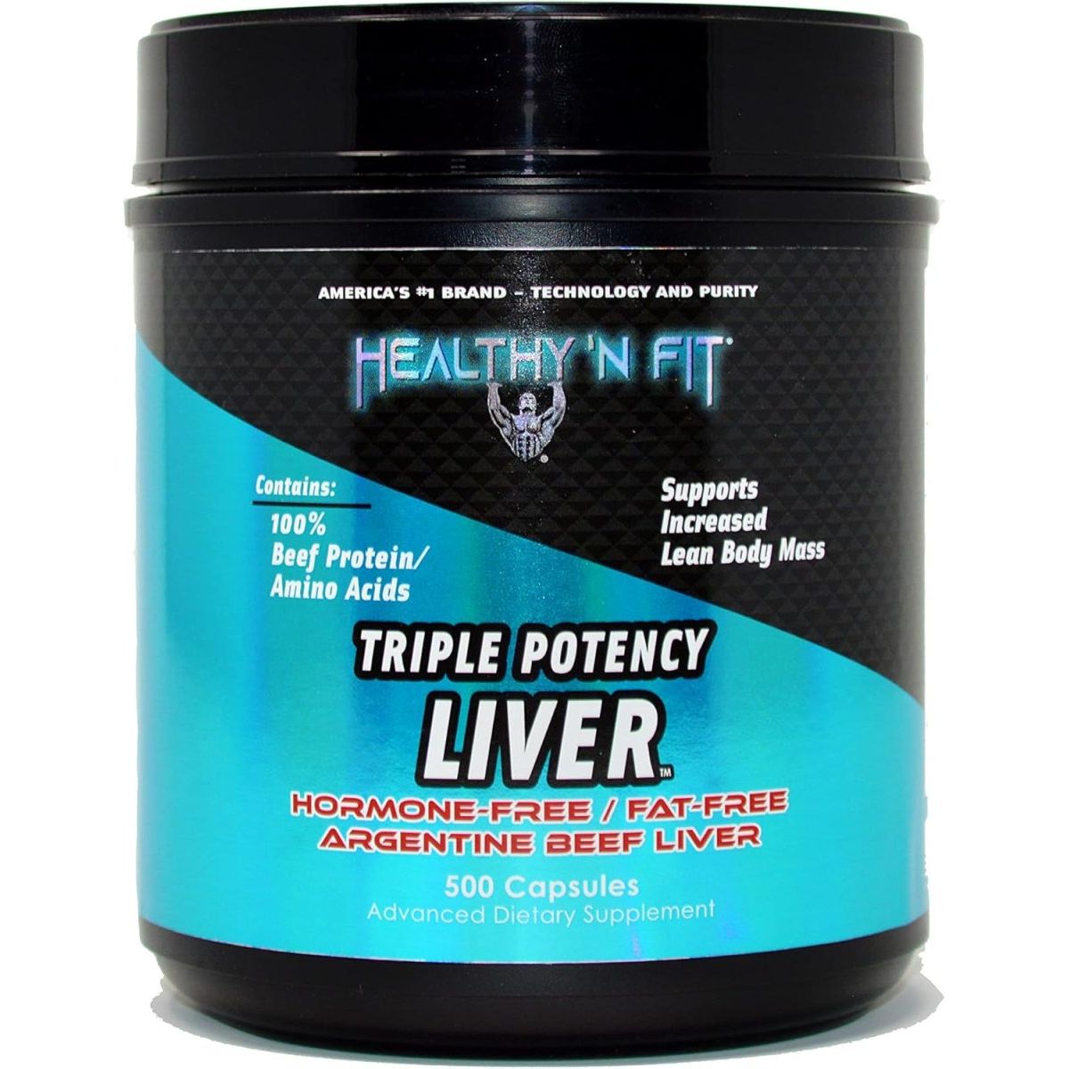Healthy 'N Fit Triple Potency Desiccated Beef Liver (500 Capsules) - Suppviv