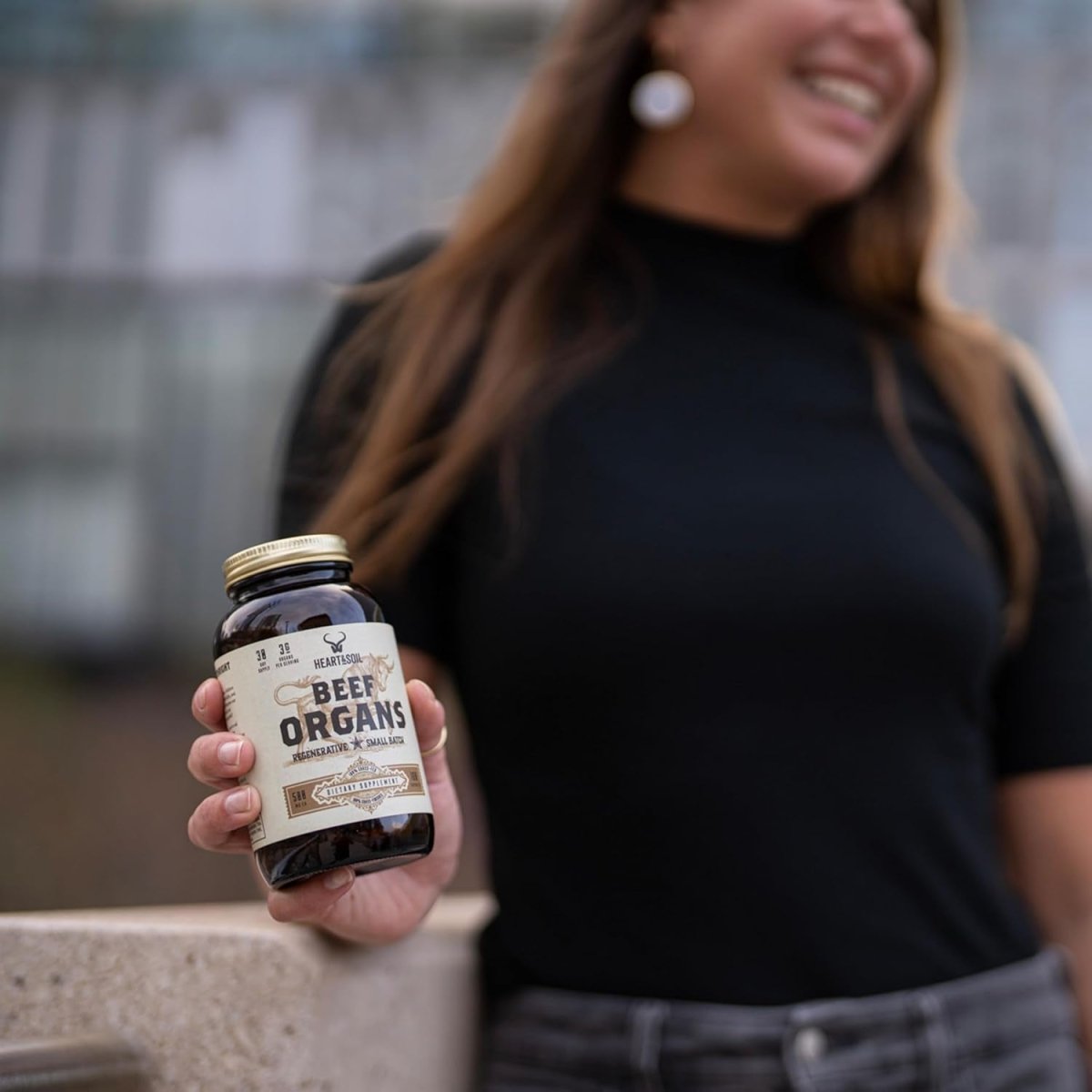 HEART & SOIL Beef Organs Complex — Grass Fed Liver,Heart,Kidney,Pancreas,and Spleen (180 Capsules) - Suppviv