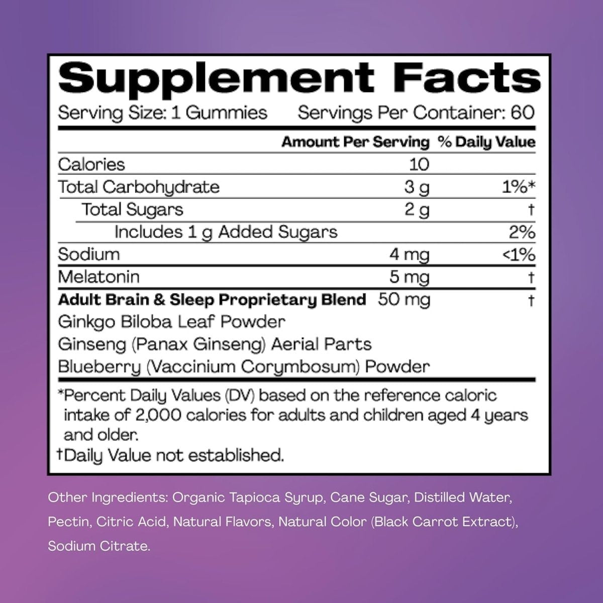 Hello Bello Adult Sleep Smart Vegan Gummies with 5Mg Melatonin – Mixed Berry - 60Ct - Suppviv