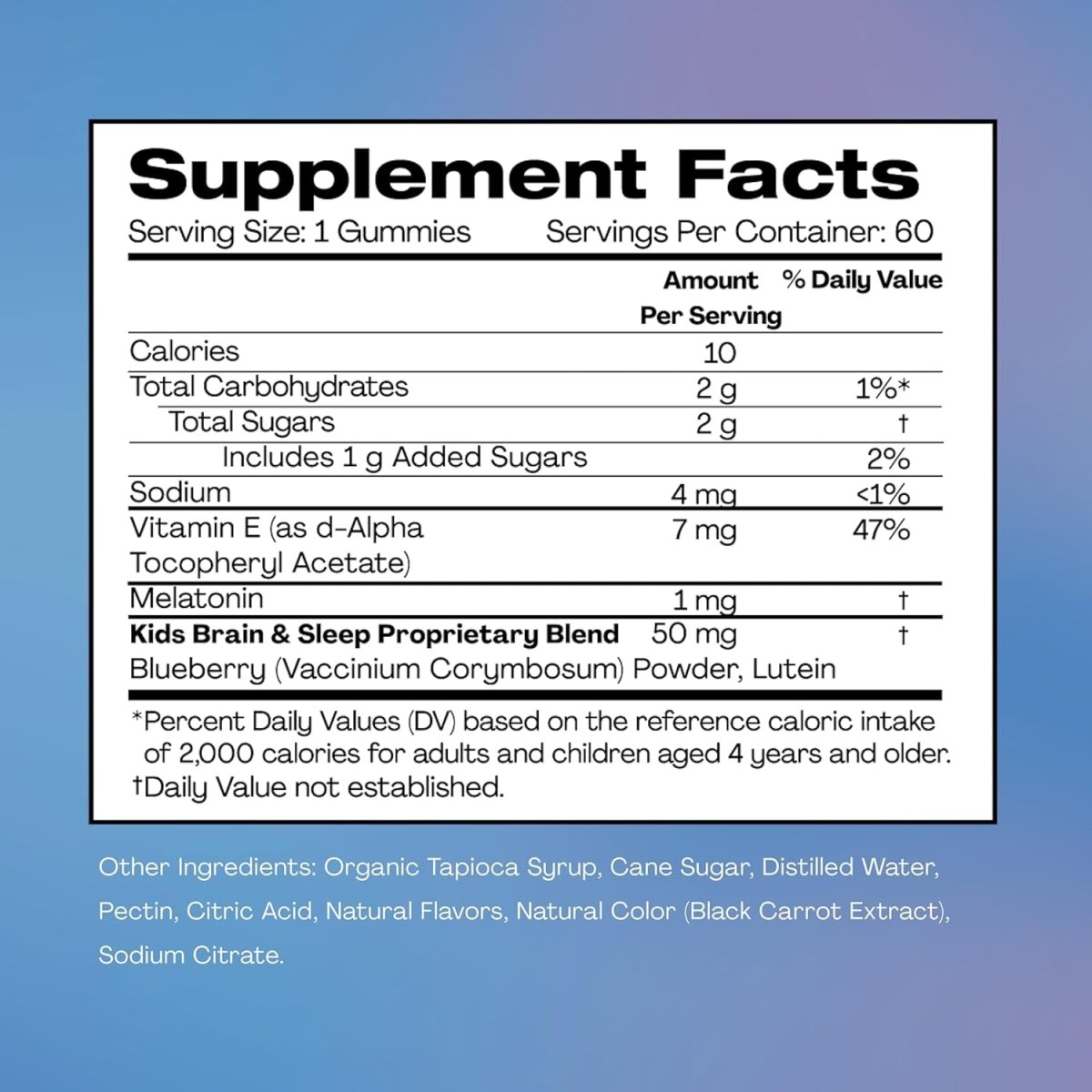 Hello Bello Kids’ Sleep Smart Vegan Gummies with 1Mg Melatonin - Very Berry - 60Ct - Suppviv