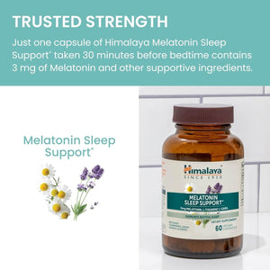 Himalaya Melatonin Sleep Support with GABA, L - Theanine and Melatonin 60 Capsules - Suppviv