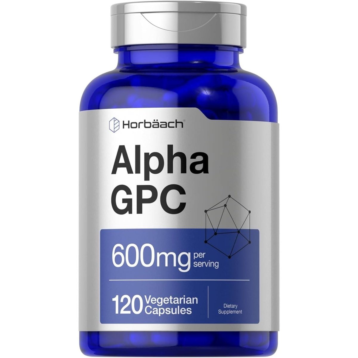 Horbäach Alpha GPC 600Mg | 120 Capsules | Choline Supplement | Supports Healthy Memory, Focus and Clarity - Suppviv