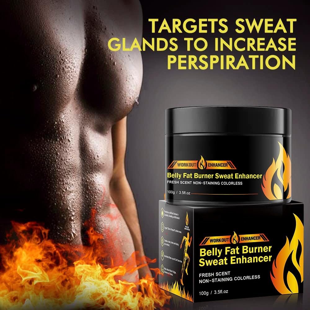 Hot Cream Belly Fat Burner, Weight Loss Sweat Workout Enhancer Gel - Suppviv