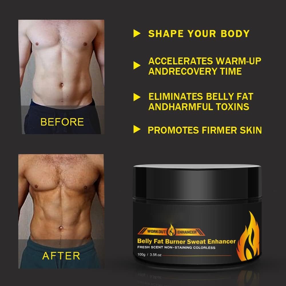 Hot Cream Belly Fat Burner, Weight Loss Sweat Workout Enhancer Gel - Suppviv
