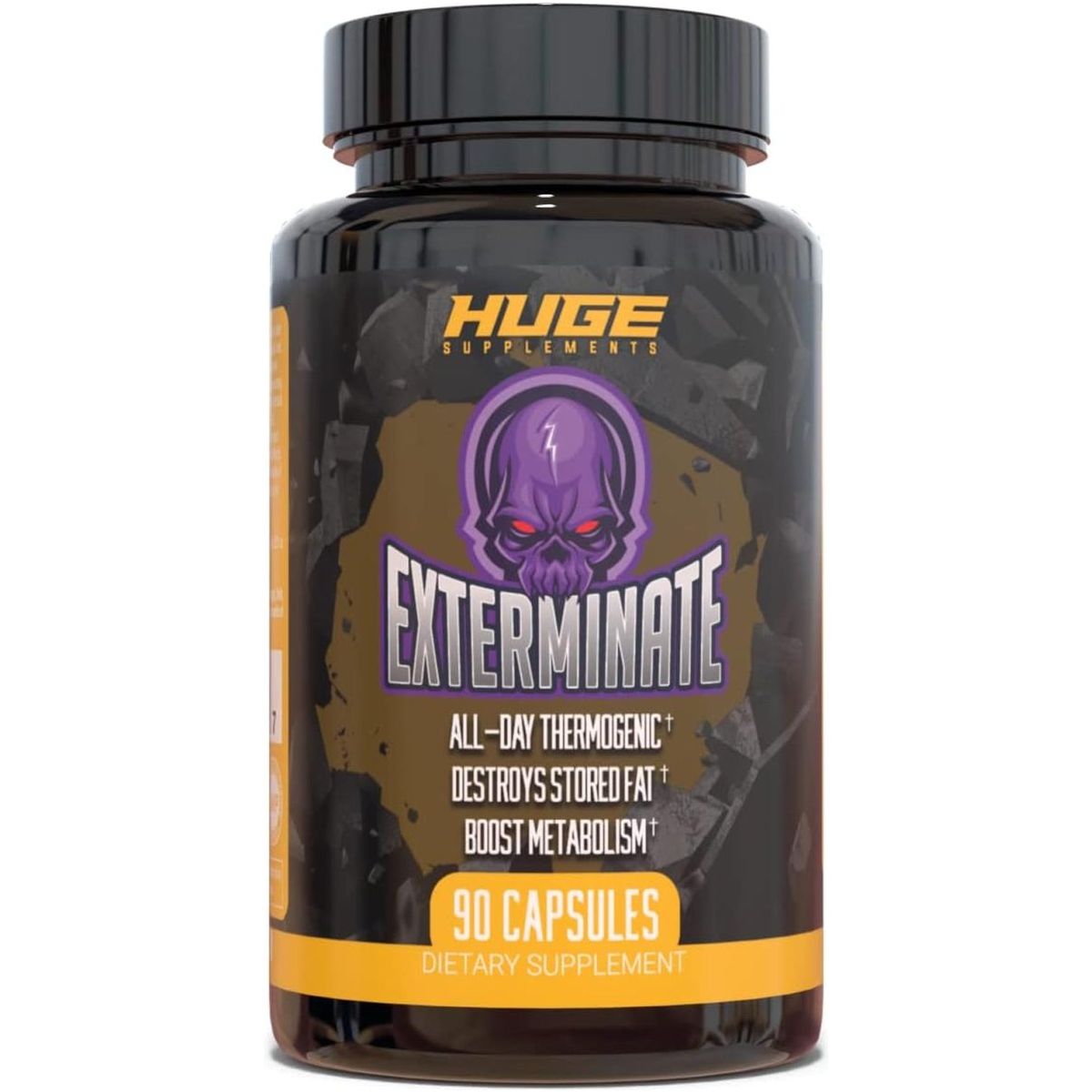 Huge Supplements Exterminate Thermogenic Fat Burner & Weight Loss for Men & Women 1 PACK - Suppviv