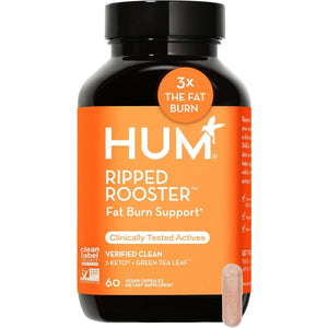 HUM Ripped Rooster - Natural Green Tea Supplement to Boost Metabolism, (60 - Count) - Suppviv