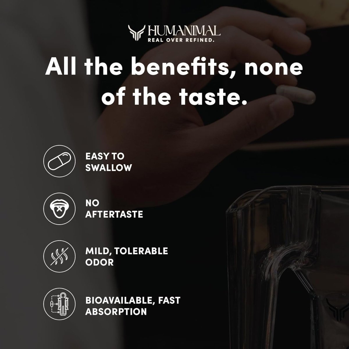 Humanimal Beef Liver Supplement | Nutrient - Dense Beef Liver Capsules 180 Capsules - Suppviv