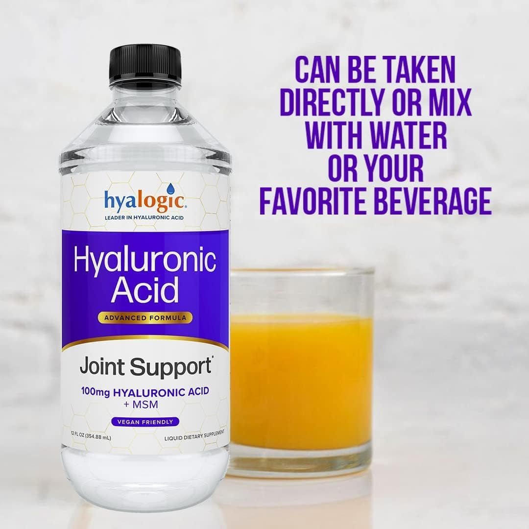 Hyalogic Hyaluronic Acid Joint Support Supplement (12 Oz) Advanced Formula Joint Supplement - Suppviv