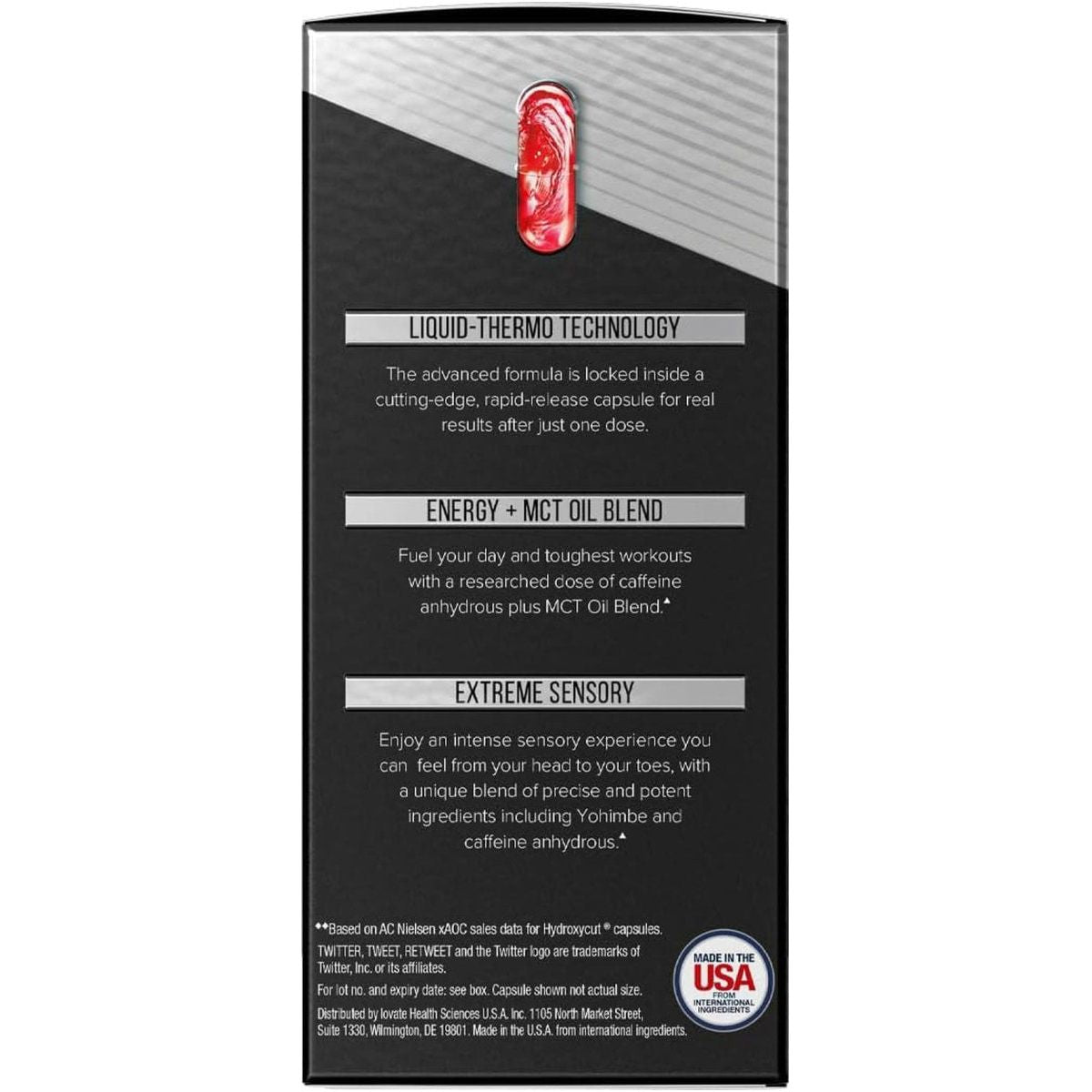 Hydroxycut Advanced - 60 Rapid - Release Liquid Capsules - Thermogenic Calorie Burn, Maximize Energy - Suppviv