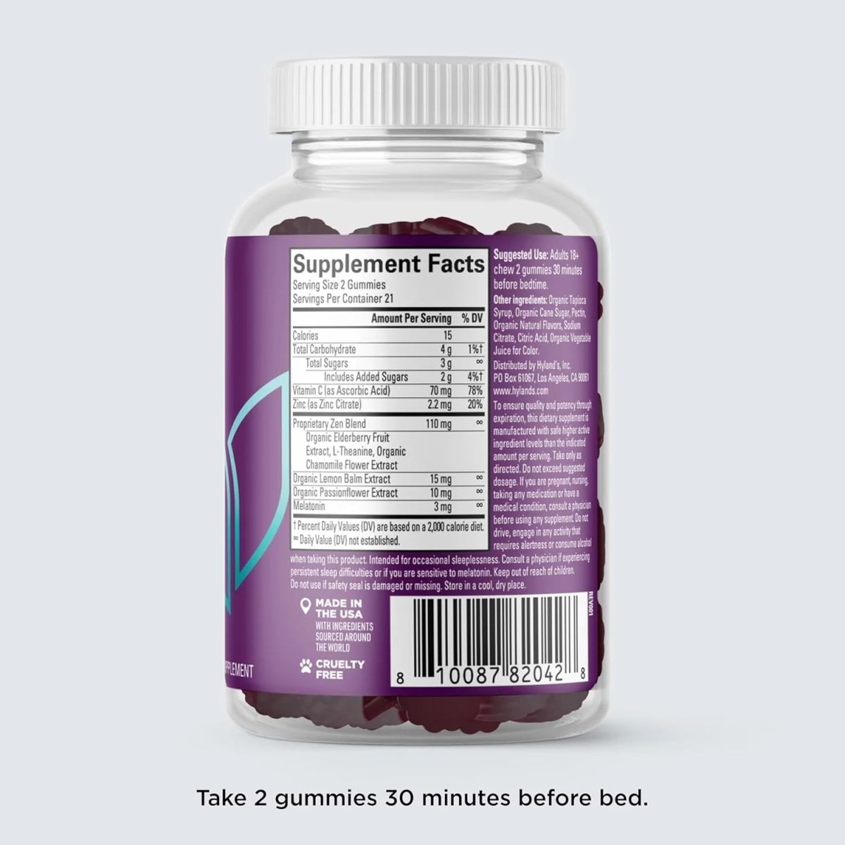 Hyland'S Rest & Fortify Zen Sleep Aid + Immune Support - 42 Vegan Gummies - Suppviv