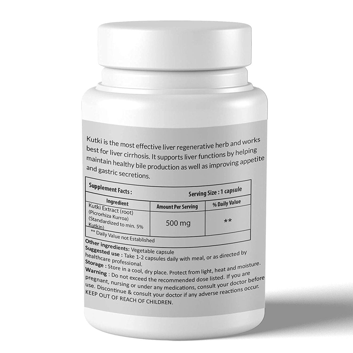 Ifra Zinnia Kutki Extract for Healthy Liver Function - 60 Ct 1 PACK - Suppviv