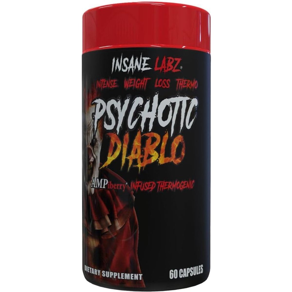 Insane Labz Psychotic Diablo Thermogenic Fat Burner for Men & Women 60 Servings - Suppviv