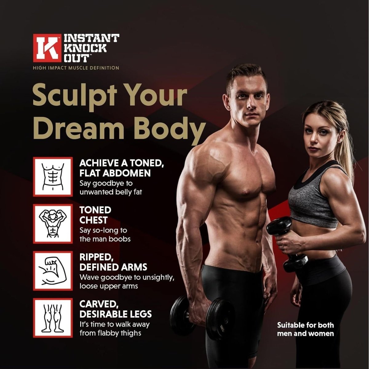 Instant Knockout Fat Burner for Men & Women - All Natural Ingredients - Suppviv