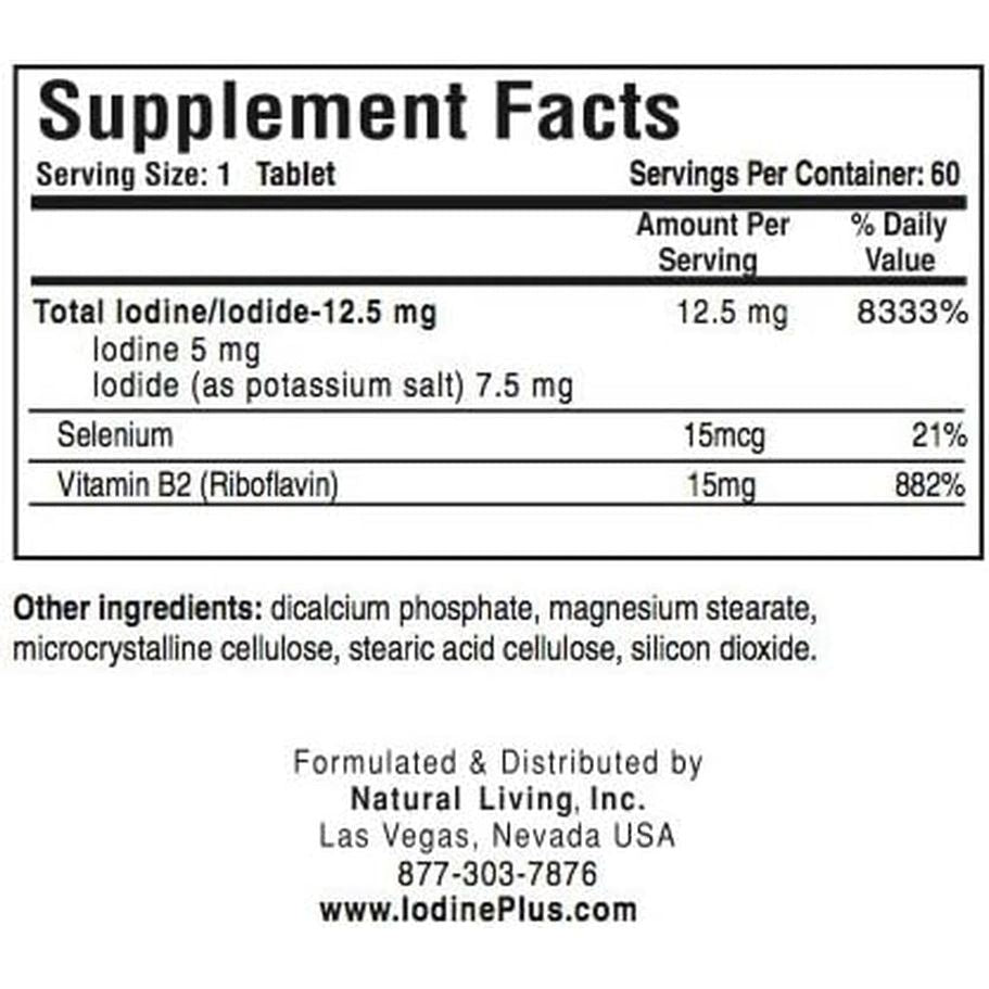 Iodine plus 2 - Thyroid M.D.'S 2 Month Supply - 60 Tablets - Suppviv