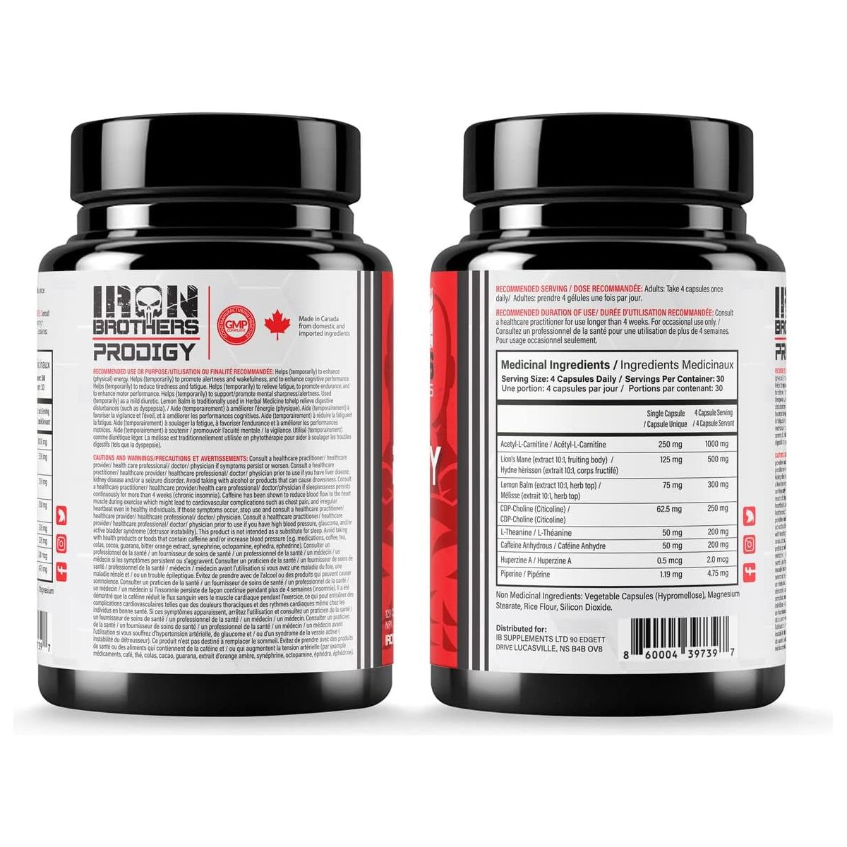 Iron Brothers Brain Boosting Supplement for Focus Factor, Energy & Concentration | 120 Capsules - Suppviv