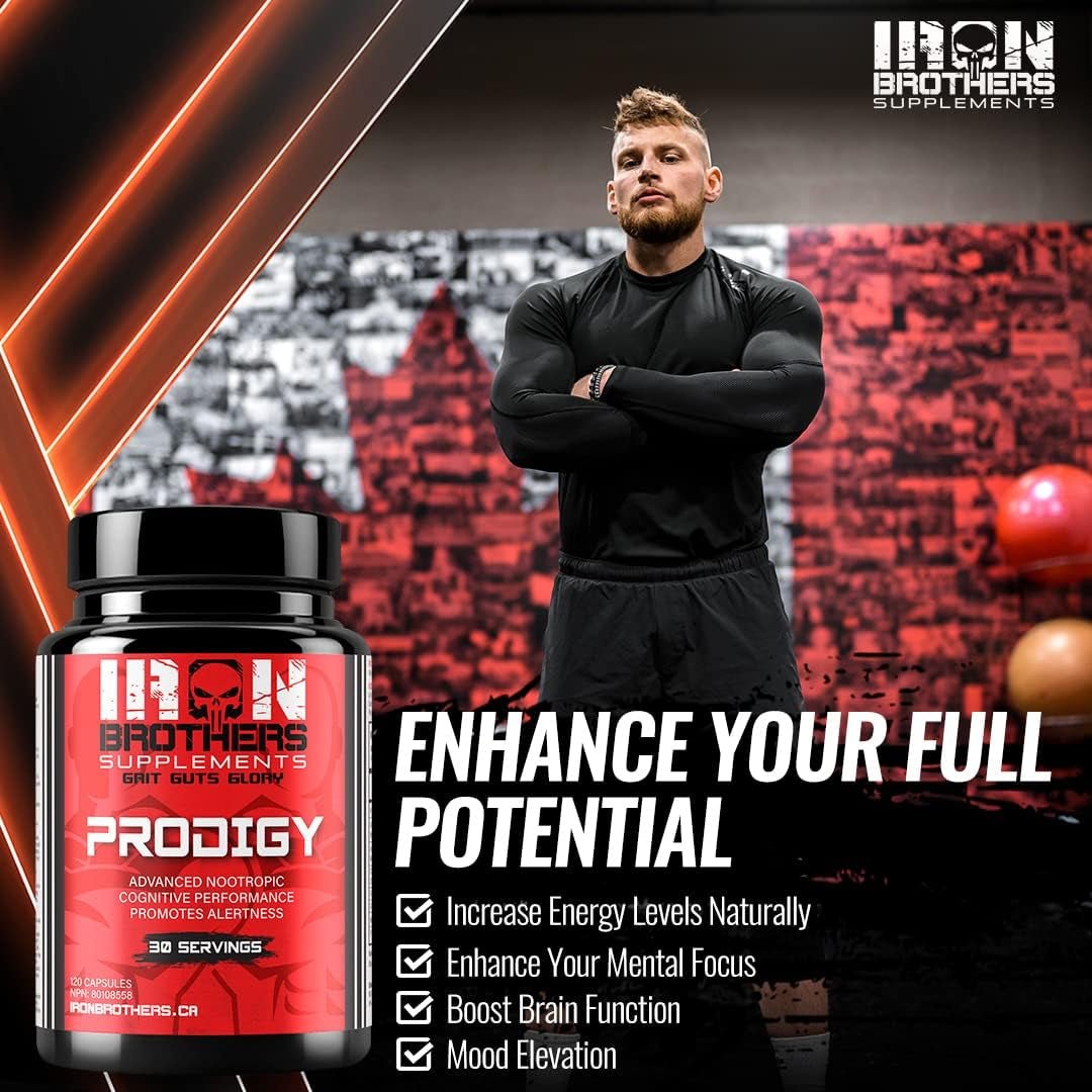 Iron Brothers Brain Boosting Supplement for Focus Factor, Energy & Concentration | 120 Capsules - Suppviv