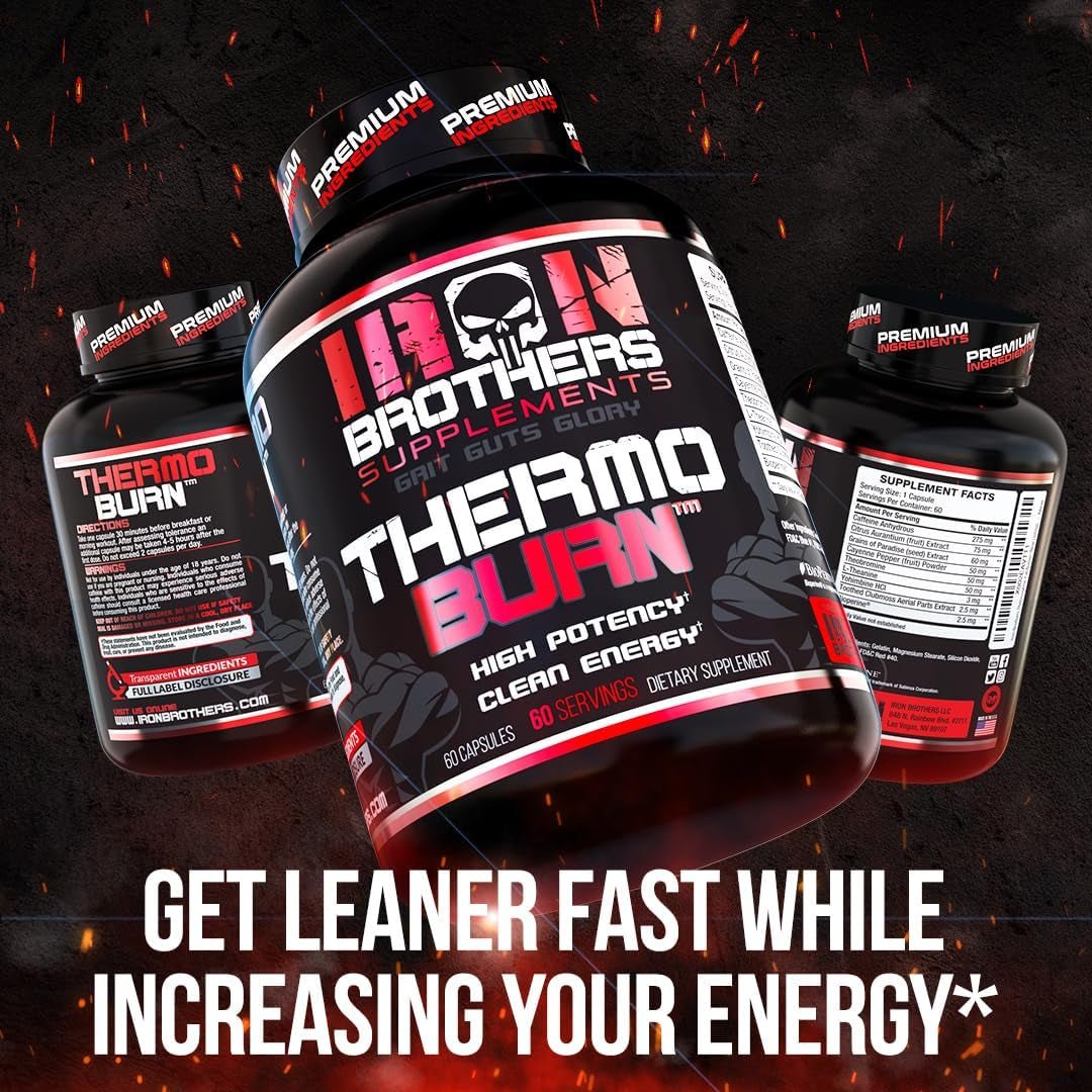 Iron Brothers Supplements Fat Burner & Hardcore Weight Loss Pills for Women & Men 1 PACK - Suppviv