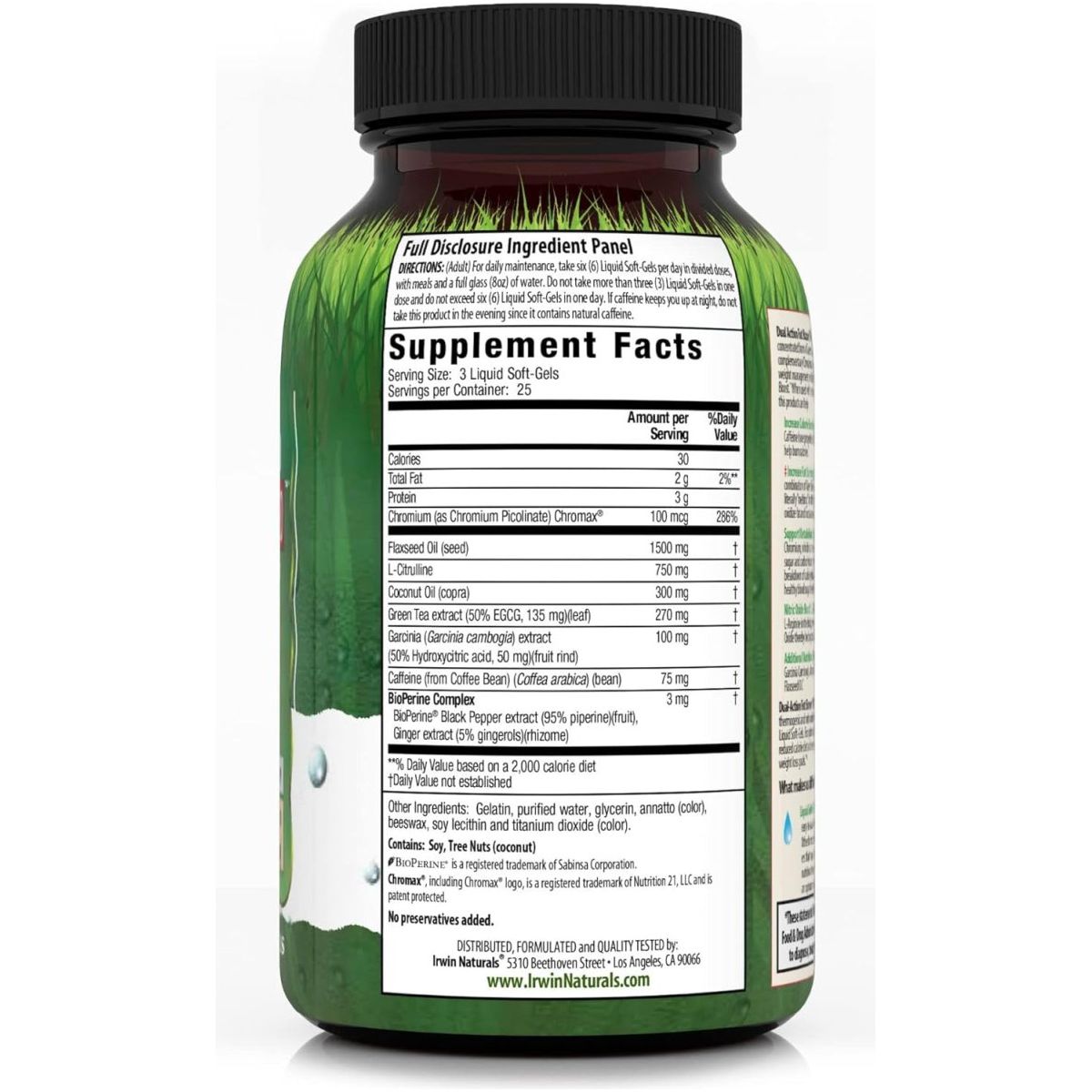 Irwin Naturals Dual - Action Fat Burner RED - Powerful Thermogenic with Nitric Oxide Booster 1 PACK - Suppviv