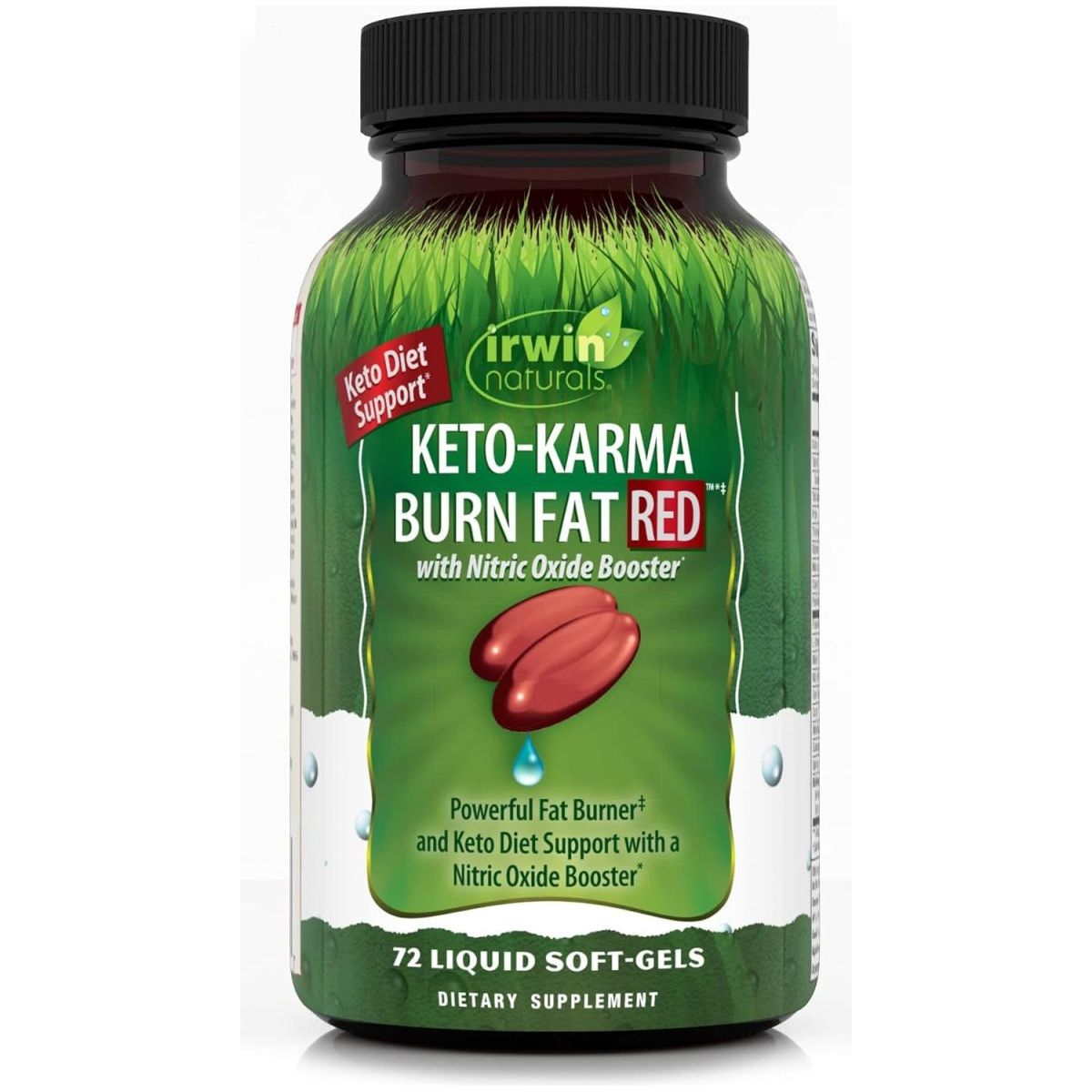 Irwin Naturals Keto - Karma Burn Fat RED & Keto Diet Support - with Nitric Oxide Booster - Suppviv