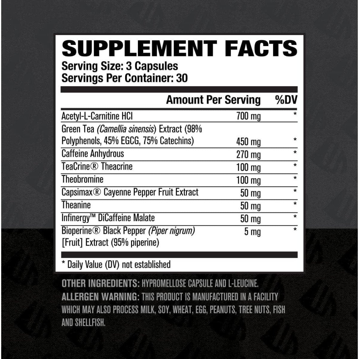 Jacked Factory Burn XT Black Thermogenic Fat Burner - 90 Veg Diet Pills - Suppviv