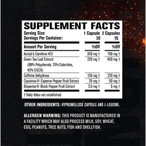 Jacked Factory Burn - Xt for Men & Women - Improve Focus & Increase Energy - 30 Natural Veggie Pills - Suppviv