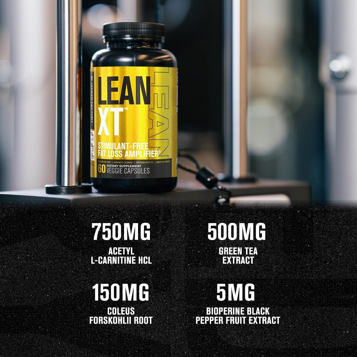 Jacked Factory Lean - Xt Caffeine Free Fat Burner - Non Stim Weight Loss Supplement 60 Natural Diet Pills - Suppviv