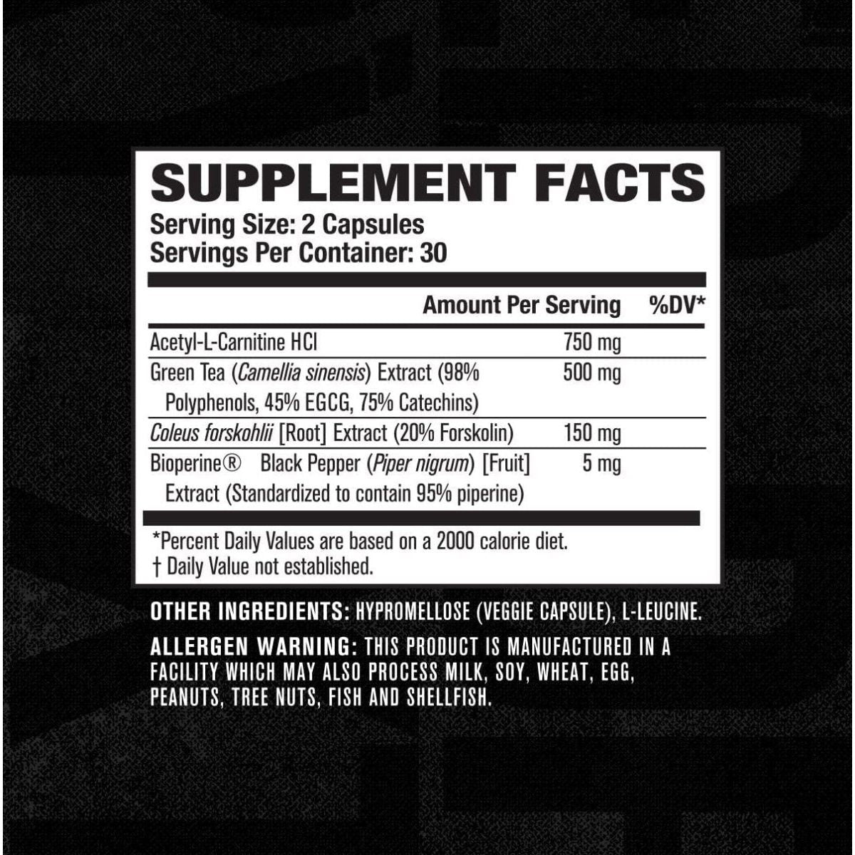Jacked Factory Lean - Xt Caffeine Free Fat Burner - Non Stim Weight Loss Supplement 60 Natural Diet Pills - Suppviv