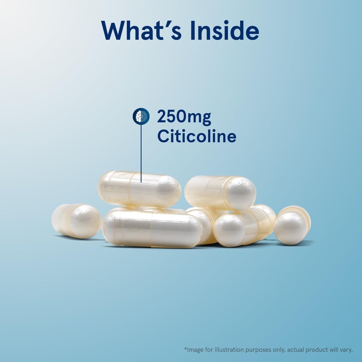 Jarrow Formulas Citicoline CDP Choline 250 MG, CDP Choline Supplement Supports Brain Health 120 Capsules - Suppviv