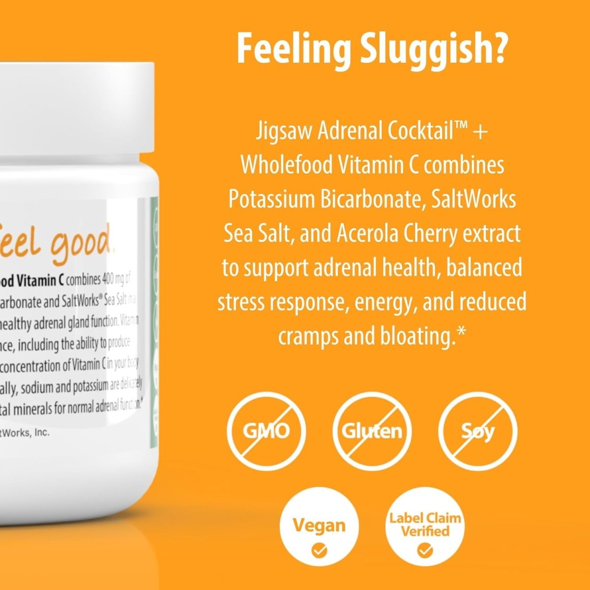 Jigsaw Adrenal Cocktail™ + Wholefood Vitamin C | 60 Servings - Suppviv