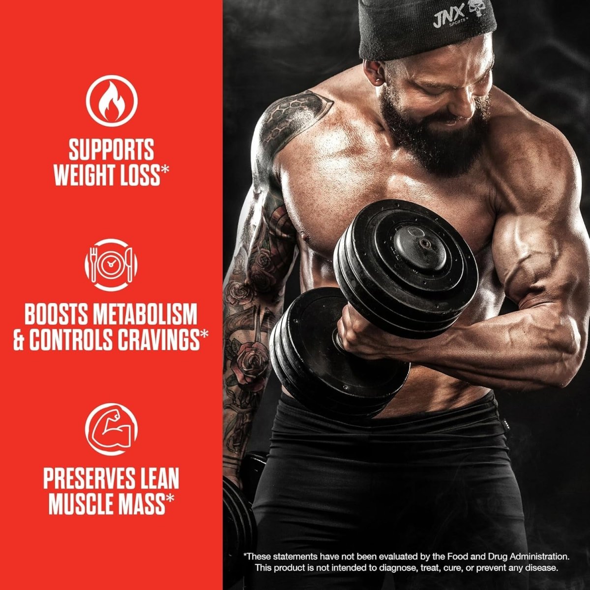 JNX SPORTS the Omen! Thermogenic Fat Burner – for Men & Women 100 Capsules - Suppviv