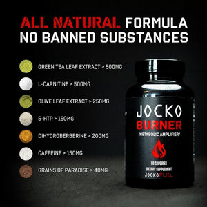 Jocko Fuel Burner for Men & Women - Healthy Weight Support Supplement, 90 Count - Suppviv