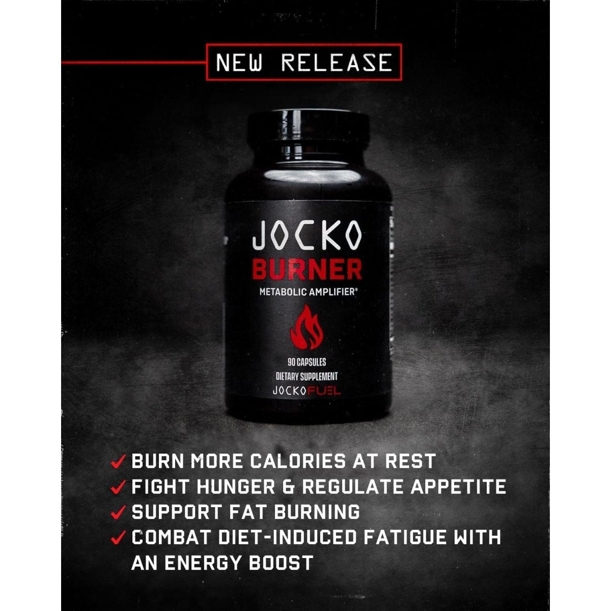 Jocko Fuel Burner for Men & Women - Healthy Weight Support Supplement, 90 Count - Suppviv